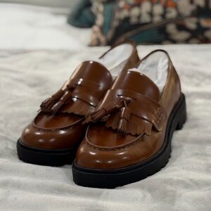 BNIB Marc Fisher Lug Sole Tassel Loafers